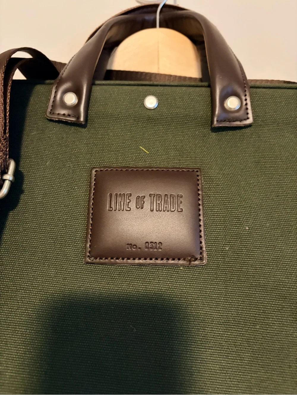 Line of Trade Canvas Weekender Bag in Olive Green